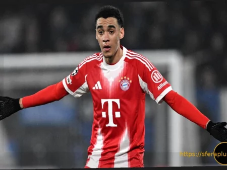 Мусиала пропустит матч Баварии против Аталанты из-за травмы лодыжки