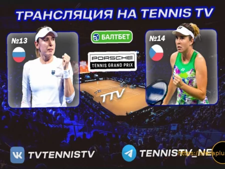 Екатерина Александрова против Линды Носковой: Прямая трансляция матча WTA в Штутгарте