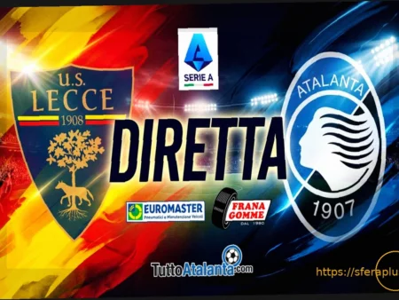Прямой эфир: Лечче — Аталанта (Счет 0-1, Гол Скальвини на 29′)